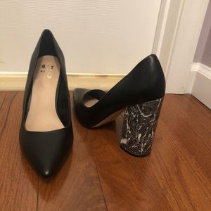 Marble block heels!